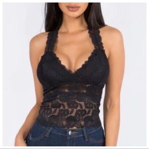 Fabulous Lace bra Tank with removable pads